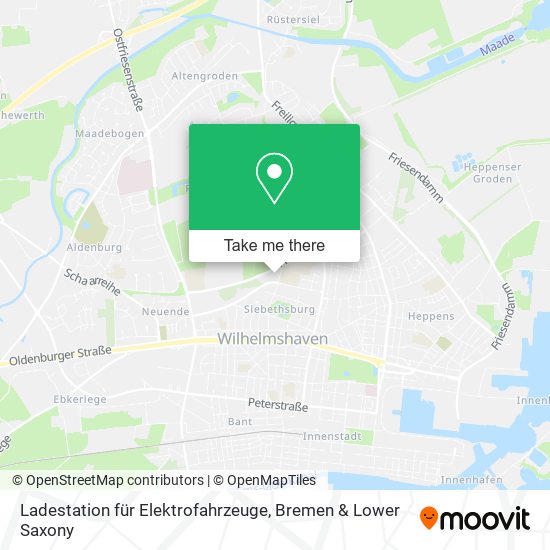 Ladestation für Elektrofahrzeuge map