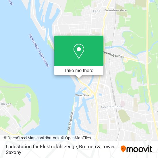 Ladestation für Elektrofahrzeuge map