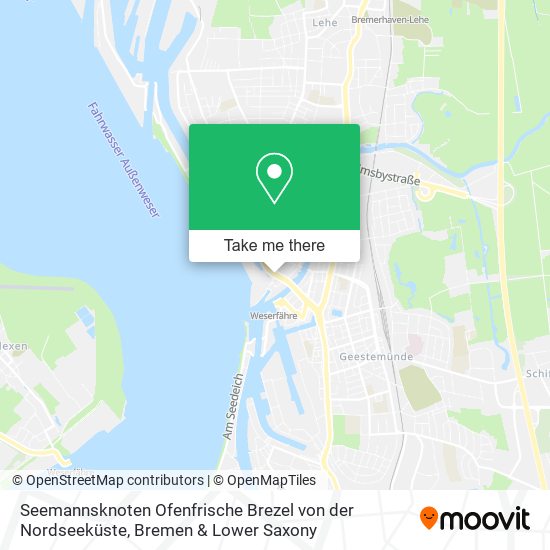Seemannsknoten Ofenfrische Brezel von der Nordseeküste map