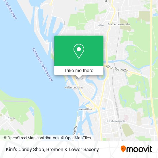 Kim's Candy Shop map