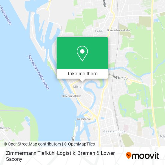 Zimmermann Tiefkühl-Logistik map