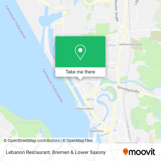 Lebanon Restaurant map