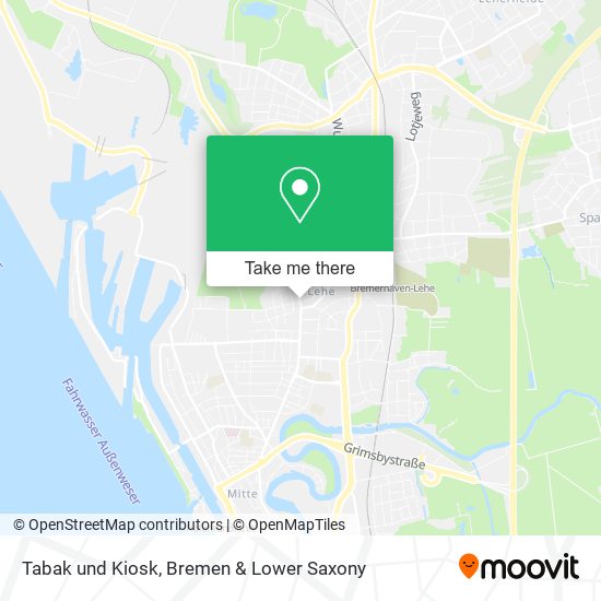Tabak und Kiosk map