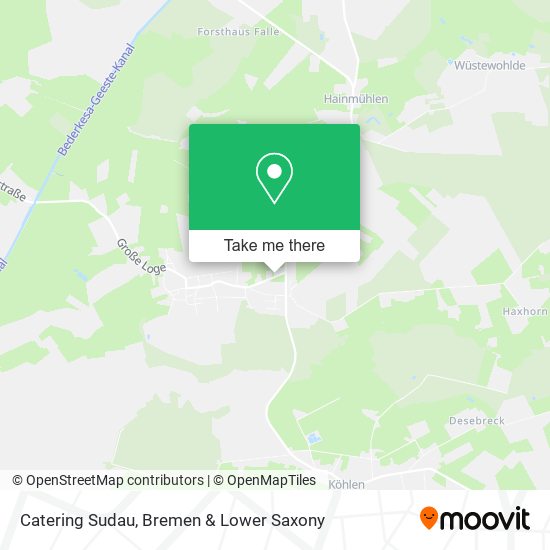 Catering Sudau map