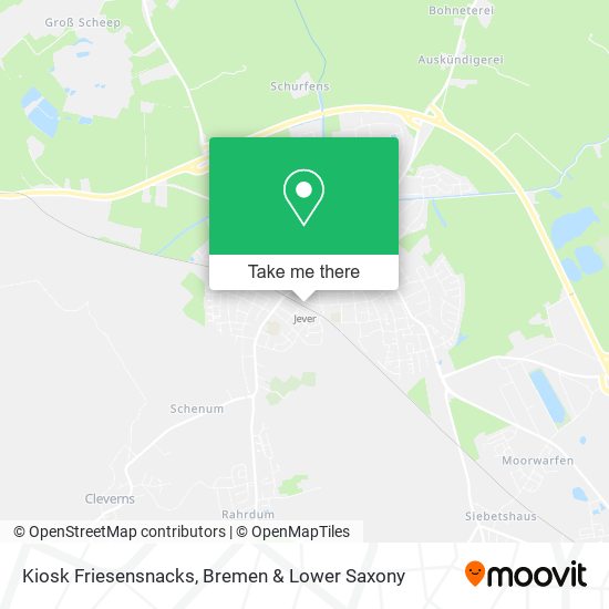 Kiosk Friesensnacks map