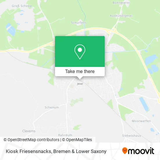 Kiosk Friesensnacks map