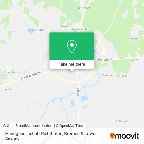 Heimgesellschaft Richthofen map