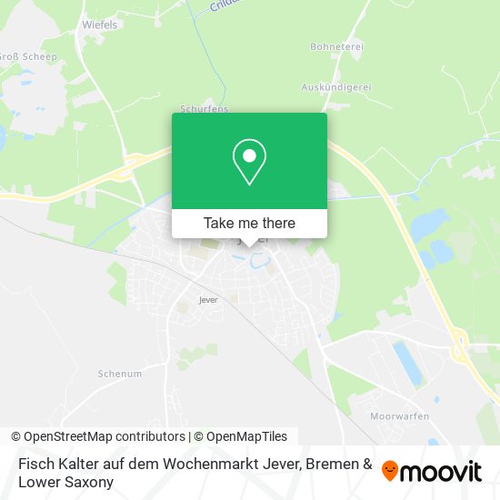 Fisch Kalter auf dem Wochenmarkt Jever map