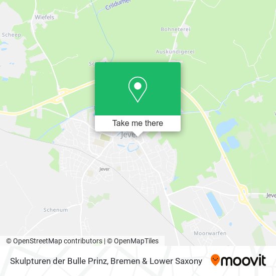 Skulpturen der Bulle Prinz map