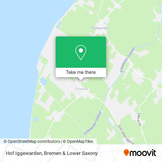Hof Iggewarden map