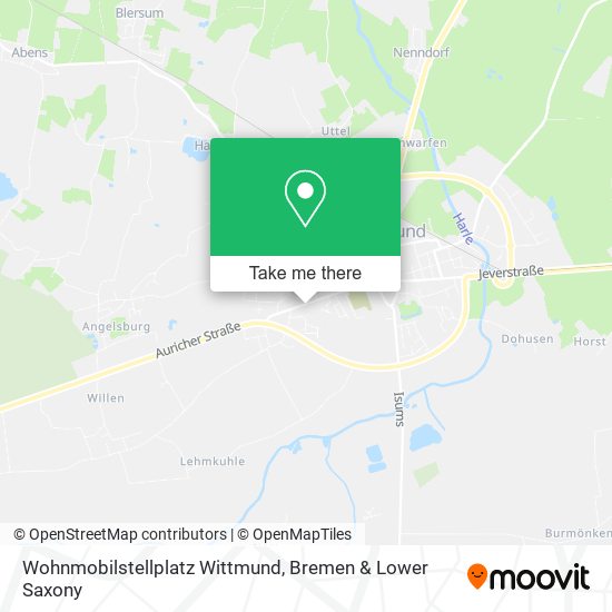Wohnmobilstellplatz Wittmund map