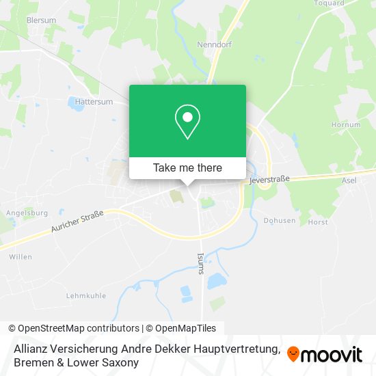 Allianz Versicherung Andre Dekker Hauptvertretung map