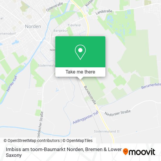Imbiss am toom-Baumarkt Norden map
