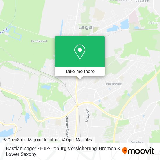Bastian Zager - Huk-Coburg Versicherung map
