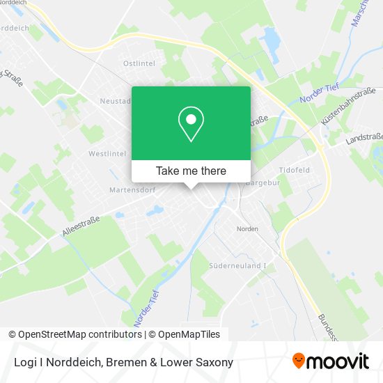 Logi I Norddeich map