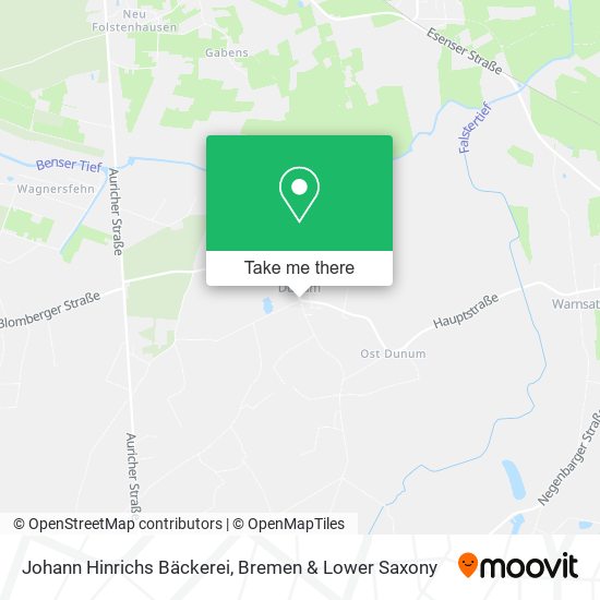 Johann Hinrichs Bäckerei map
