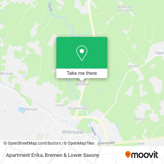 Apartment Erika map