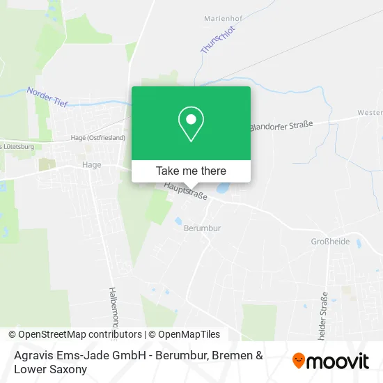 Карта Agravis Ems-Jade GmbH - Berumbur