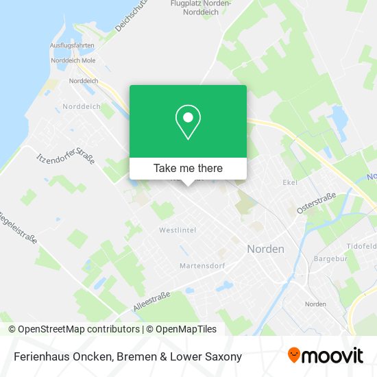 Ferienhaus Oncken map