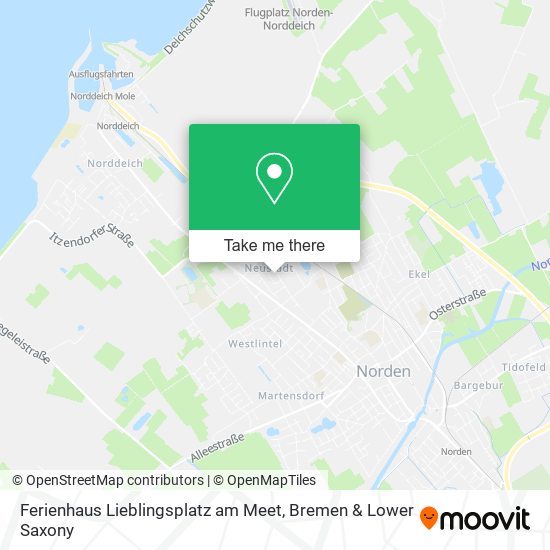 Ferienhaus Lieblingsplatz am Meet map