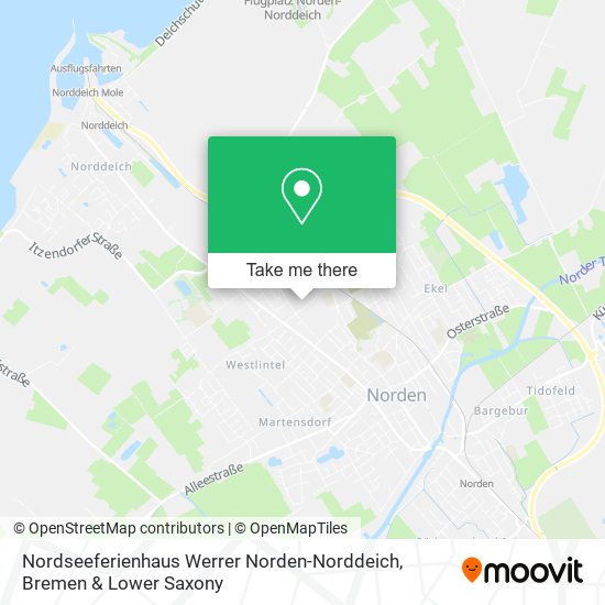 Nordseeferienhaus Werrer Norden-Norddeich map