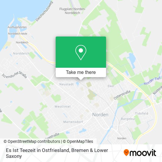 Es Ist Teezeit in Ostfriesland map