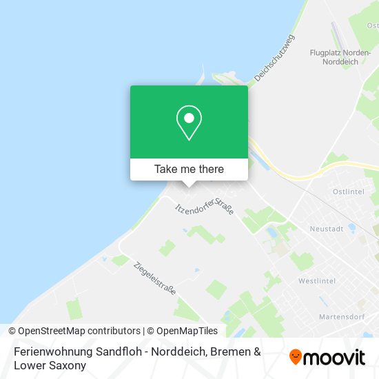 Ferienwohnung Sandfloh - Norddeich map