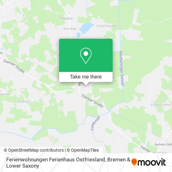 Ferienwohnungen Ferienhaus Ostfriesland map