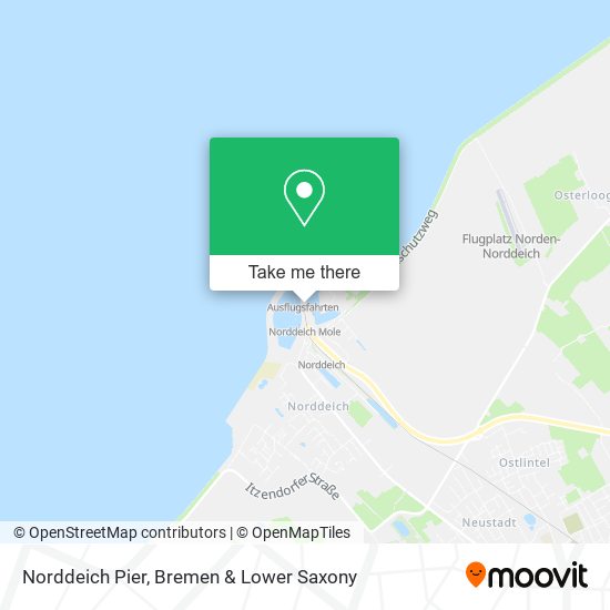 Norddeich Pier map