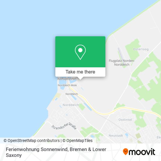 Ferienwohnung Sonnenwind map