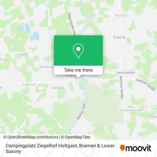Campingplatz Ziegelhof Holtgast map