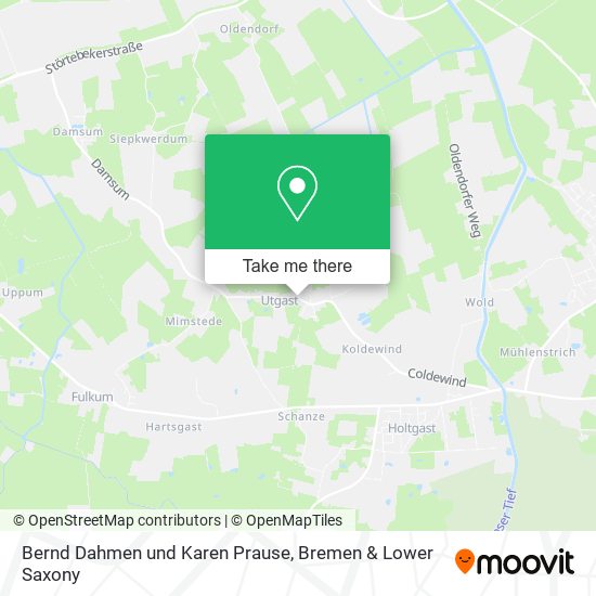 Bernd Dahmen und Karen Prause map