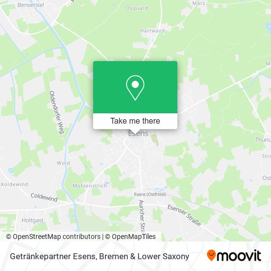 Getränkepartner Esens map