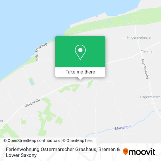 Ferienwohnung Ostermarscher Grashaus map