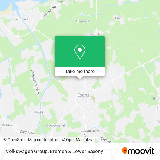 Volkswagen Group map