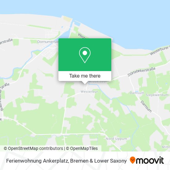 Ferienwohnung Ankerplatz map