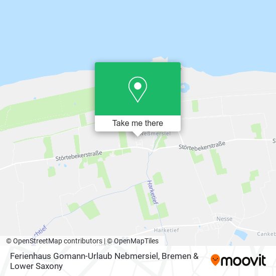 Ferienhaus Gomann-Urlaub Nebmersiel map
