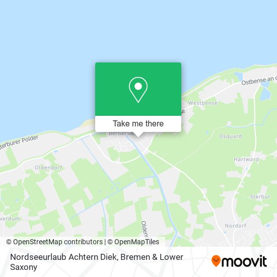 Nordseeurlaub Achtern Diek map