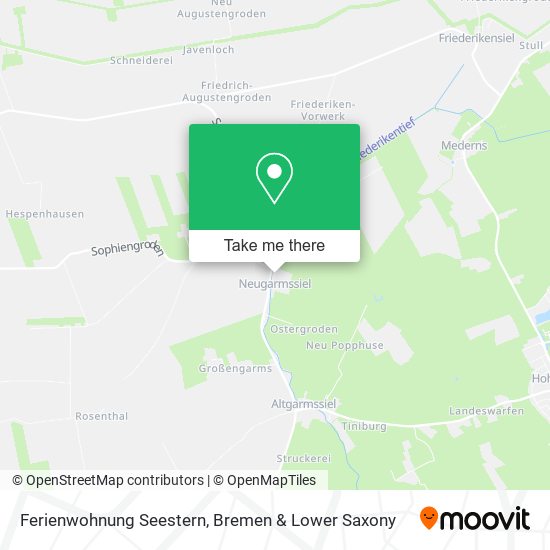 Ferienwohnung Seestern map