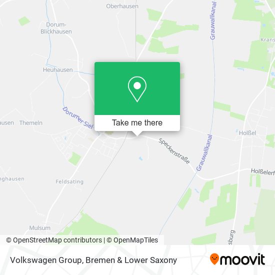 Volkswagen Group map