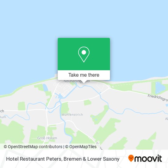 Hotel Restaurant Peters map