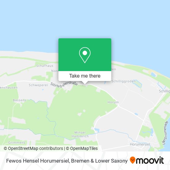 Fewos Hensel Horumersiel map