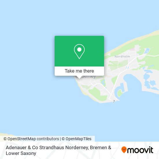 Adenauer & Co Strandhaus Norderney map