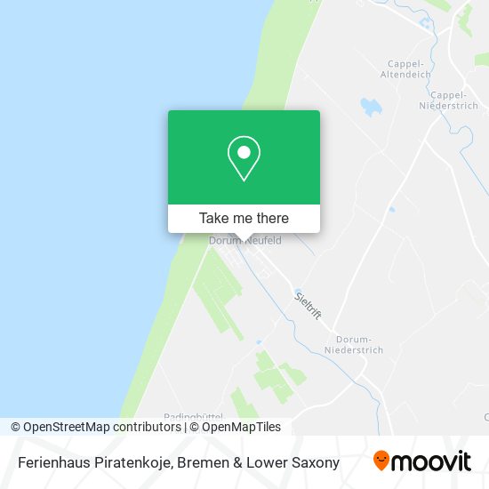 Ferienhaus Piratenkoje map