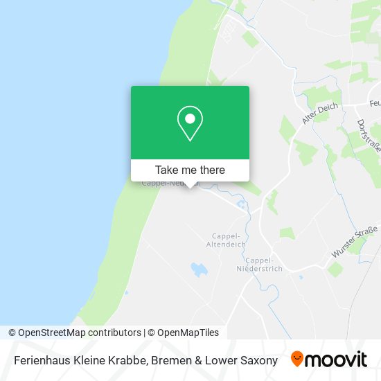 Ferienhaus Kleine Krabbe map