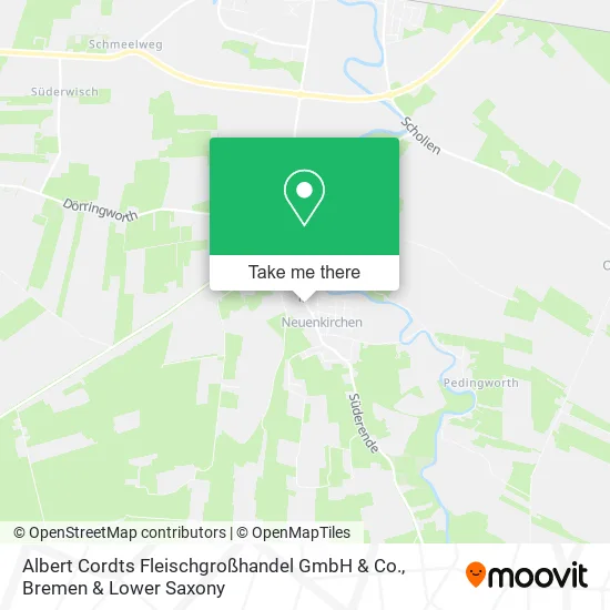 Карта Albert Cordts Fleischgroßhandel GmbH & Co.