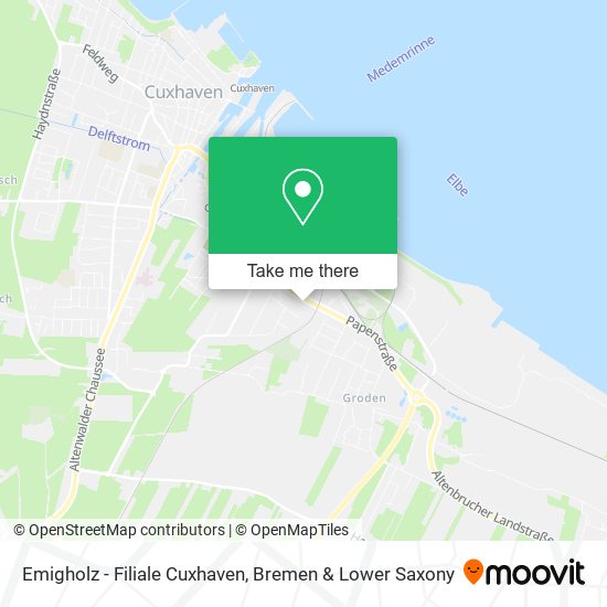 Emigholz - Filiale Cuxhaven map