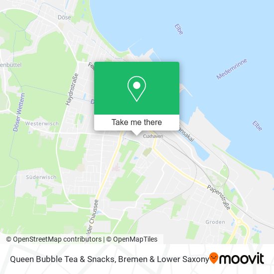 Queen Bubble Tea & Snacks map