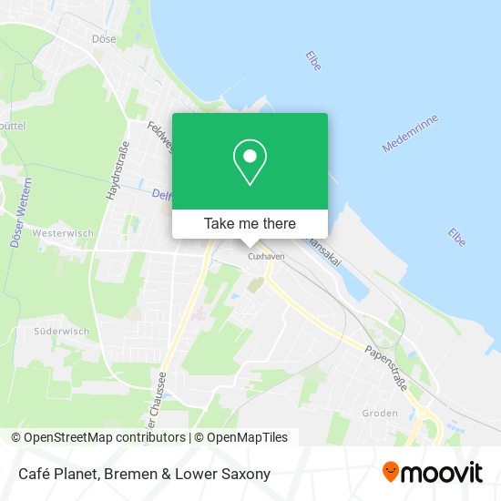 Café Planet map