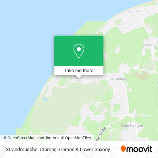 Strandmuschel Cramer map